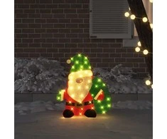 Apšviestas Kalėdų Senelis su 60 LED Šilta balta 70 x 62 cm
