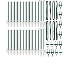 Tvorelės stulpas 52 pcs Pilka 3,2 x 3,2 x 185 cm