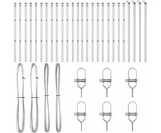 Tvorelės stulpas 26 pcs Pilka 3,2 x 3,2 x 80 cm