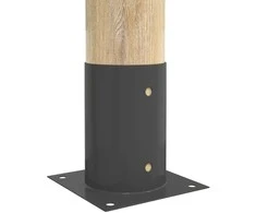 Apvalus žemės inkaras 12 pcs Antracito 15 x 15 x 15 cm Metalas