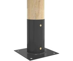 Apvalus žemės inkaras 12 pcs Antracito 15 x 15 x 15 cm Metalas