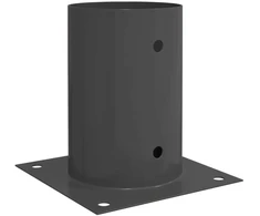 Apvalus žemės inkaras 12 pcs Antracito 15 x 15 x 15 cm Metalas