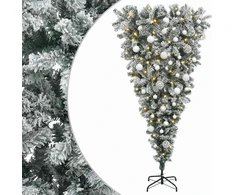 Apverstas dirbtinis Kalėdų eglutė su šakomis 150 cm 150 LED