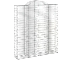Arkiniai gabionų krepšeliai, 18 vnt., 200x50x220/240 cm, cinkuota geležis