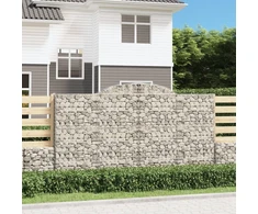 Arkiniai gabionų krepšeliai, 25 vnt., 300x50x160/180 cm, cinkuota geležis