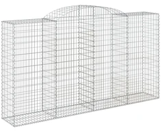 Arkiniai gabionų krepšeliai, 25 vnt., 300x50x160/180 cm, cinkuota geležis