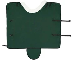 Arklių antklodė Tamsiai žalia 135 cm Poliesterio flisas