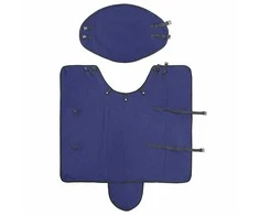 Arklių antklodė Tamsiai žalia ir juoda 135 cm Poliesteris