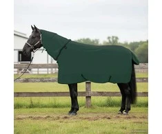 Arklių antklodė Tamsiai žalia 145 cm Poliesteris