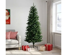 Artificial Hinged Christmas Tree 210 cm PE ir PVC Žalia