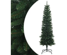 Artificial Slim Christmas Tree 150 cm PE ir PVC Žalia