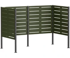 Atliekų konteinerio ekranas 167 x 85 x 113 cm Plienas