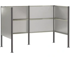 Atliekų konteinerio ekranas 167 x 85 x 113 cm Sidabrinė
