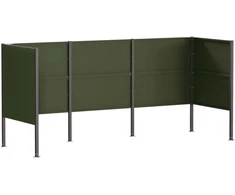 Atliekų konteinerio ekranas 249 x 85 x 113 cm Plienas