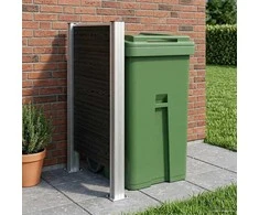 Atliekų konteinerio tvora Pilka 85 x 12 x 115 cm Alavas ir WPC