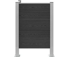 Atliekų konteinerio tvora Pilka 85 x 85 x 115 cm Alavas ir WPC