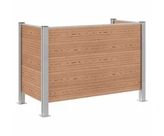 Atliekų konteinerio tvora Ruda 161 x 85 x 115 cm Alavas ir WPC