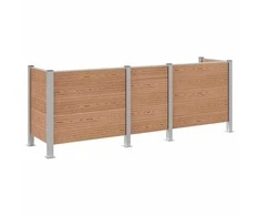 Atliekų konteinerio tvora Ruda 315 x 85 x 115 cm Alavas ir WPC