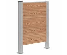 Atliekų konteinerio tvora Ruda 85 x 12 x 115 cm Alavas ir WPC