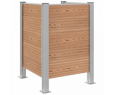 Atliekų konteinerio tvora Ruda 85 x 85 x 115 cm Alavas ir WPC