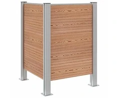 Atliekų konteinerio tvora Ruda 85 x 85 x 115 cm Alavas ir WPC