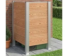 Atliekų konteinerio tvora Ruda 85 x 85 x 115 cm Alavas ir WPC