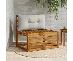 Atlošo pagalvė PUTTEN 100% poliesteris Pilka 80 x 40 x 10 cm