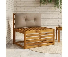 Atlošo pagalvė PUTTEN 100% poliesteris Taupe 80 x 40 x 10 cm