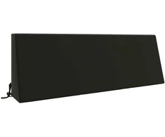 Atlošo pagalvėlė SOEST 100% poliesteris Juoda 120 x 20 x 40 cm