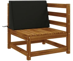 Atlošo pagalvėlė SOEST 100% poliesteris Juoda 60 x 20 x 40 cm