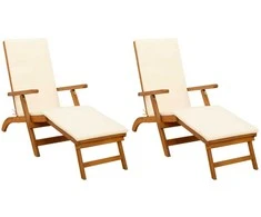 Atsilenkiantis ir sulankstomas saulės gultas 2 pcs