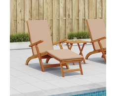 Atsilenkiantis ir sulankstomas saulės gultas 2 pcs Taupe