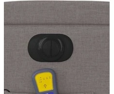Fotelis Atsistojantis elektrinis masažinis krėslas, taupe, audinys