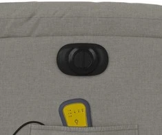 Fotelis Atsistojantis elektrinis masažinis krėslas, taupe, audinys
