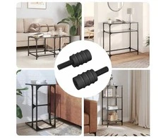 Atstumo varžtas 2 pcs Juoda M4 Guma ir plienas