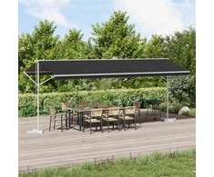 Atvira markizė Antracito 6 x 3 m Poliesteris