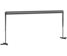 Atvira markizė Pilka 6 x 3 m Poliesteris