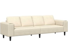 Sofa Kreminė 250 x 77 x 76 cm Kordūrinis audinys