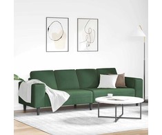 Sofa Tamsiai žalia 250 x 77 x 76 cm Kordūrinis audinys