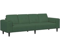 Sofa Tamsiai žalia 250 x 77 x 76 cm Kordūrinis audinys