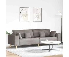 Sofa su pagalve Taupe 250 x 77 x 76 cm audinys