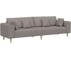 Sofa su pagalve Taupe 250 x 77 x 76 cm audinys