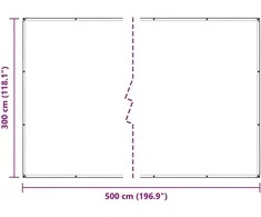 augalų danga su ąselėmis 3x5 m PVC