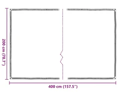 Augalų danga su kilpelėmis, 2x4 m, polietilenas