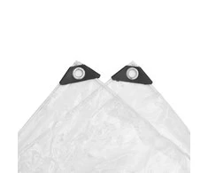 augalų dangtis su kilpomis 1x5 m PVC