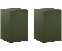 Augalų stovas 2 pcs Alyvuogių žalia 40 x 40 x 60 cm Plienas