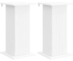 Augalų stovas 2 pcs Balta 30,5 x 30 x 60,5 cm Apdirbta mediena