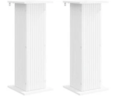 Augalų stovas 2 pcs Balta 30,5 x 30 x 80,5 cm Apdirbta mediena