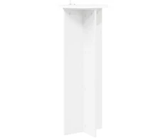Augalų stovas 2 pcs Balta Ø40 x 100 cm Apdirbta mediena