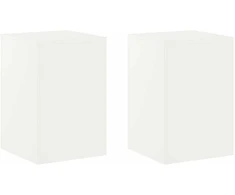Augalų stovas 2 pcs Balta 40 x 40 x 60 cm Plienas